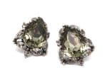 Gray Crystal Earrings
