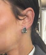 Gray Crystal Earrings - Image 2