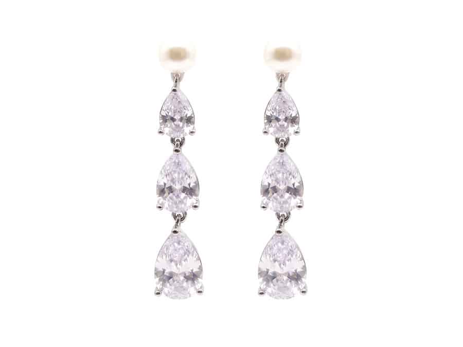 drop bridal earring Lumina Earrings - Image 1